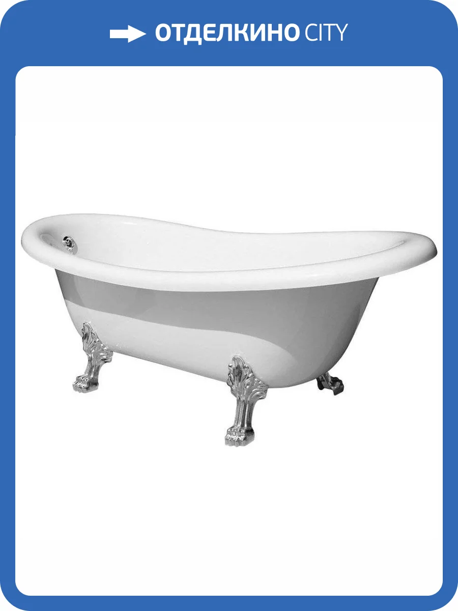 Ванна из искусственного камня Migliore Bella 26917 170x80 слив-перелив хром фото 3