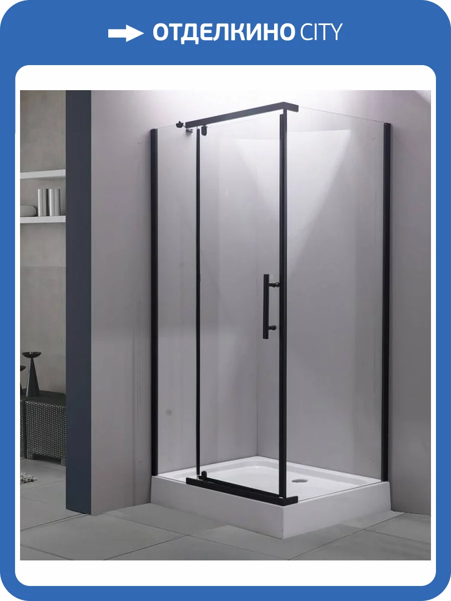 Душевой уголок Esbano ESR-7180B ESUGR7180B 80x120x200 черный фото 9