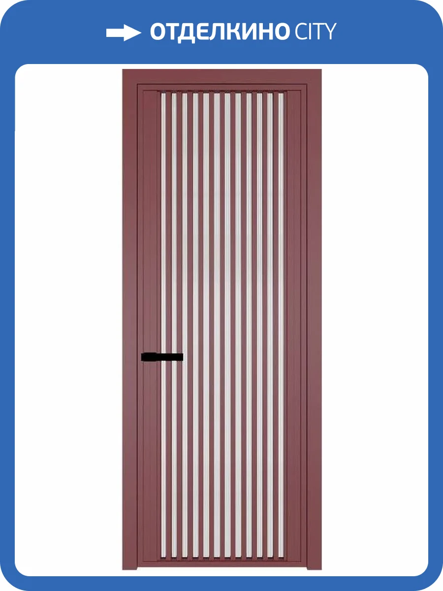 Межкомнатная дверь Profil Doors 3 AGP цвет профиля Красный антрацит, стекло безопасное 6 мм мору осветленное 600x2000 фото 2