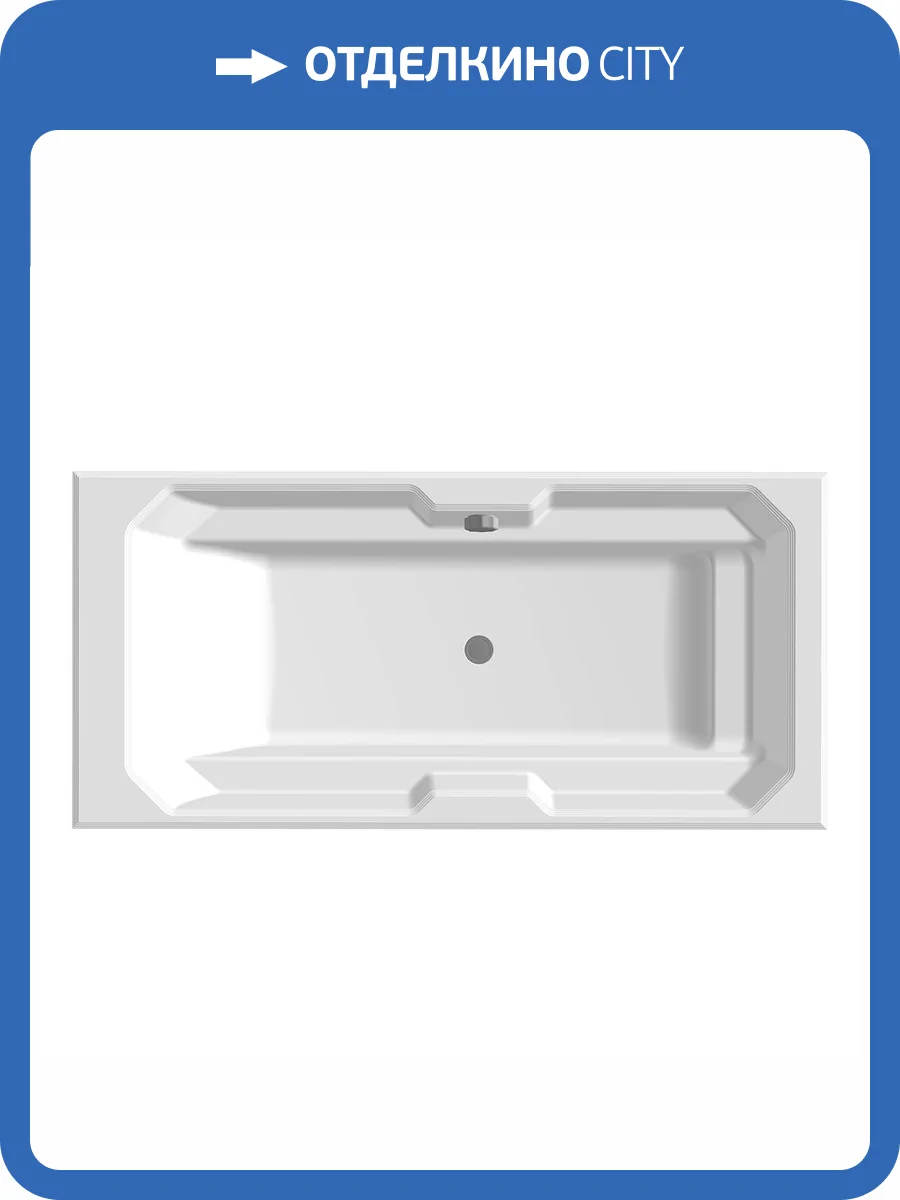 Ванна из искусственного камня Belux Кастилия ВКА 1900 с подставкой, белая глянцевая фото 9