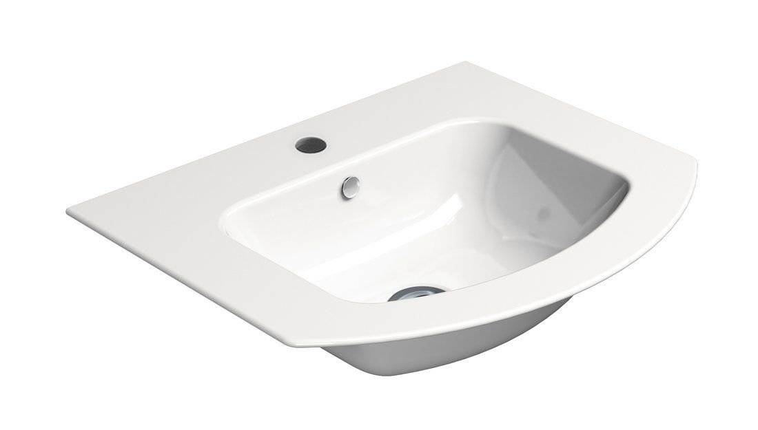 Раковина GSI Pura 8830111 белый глянцевый, 52x44