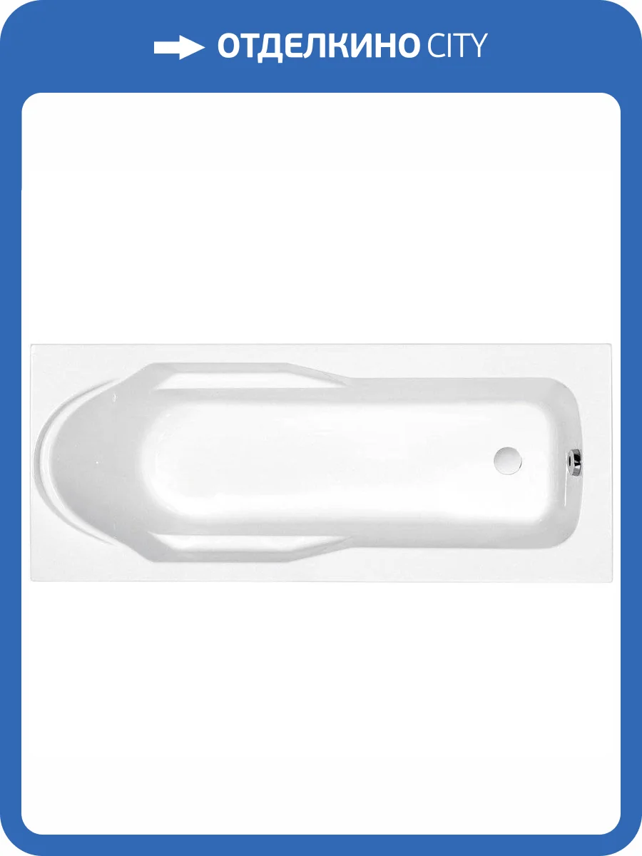 Акриловая ванна Cersanit Santana 170x70 ультра белая фото 10