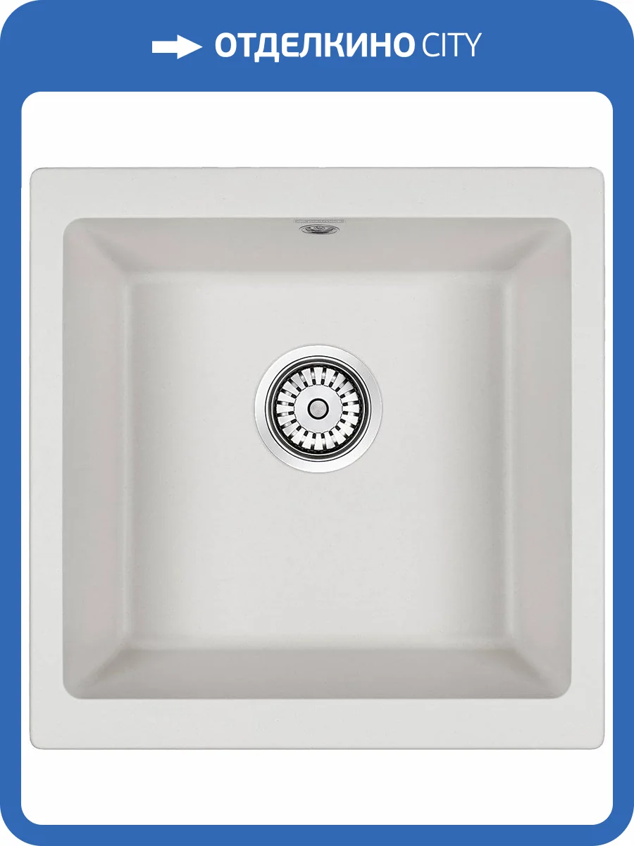 Мойка кухонная Paulmark Brilon PM104546-WH белый фото 4