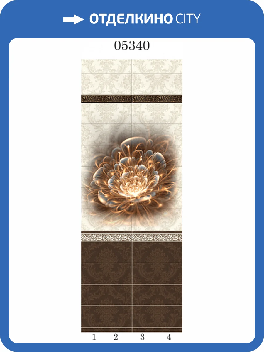 Панель ПВХ Panda Шоколад 05340 270x25x0.8 фото 2