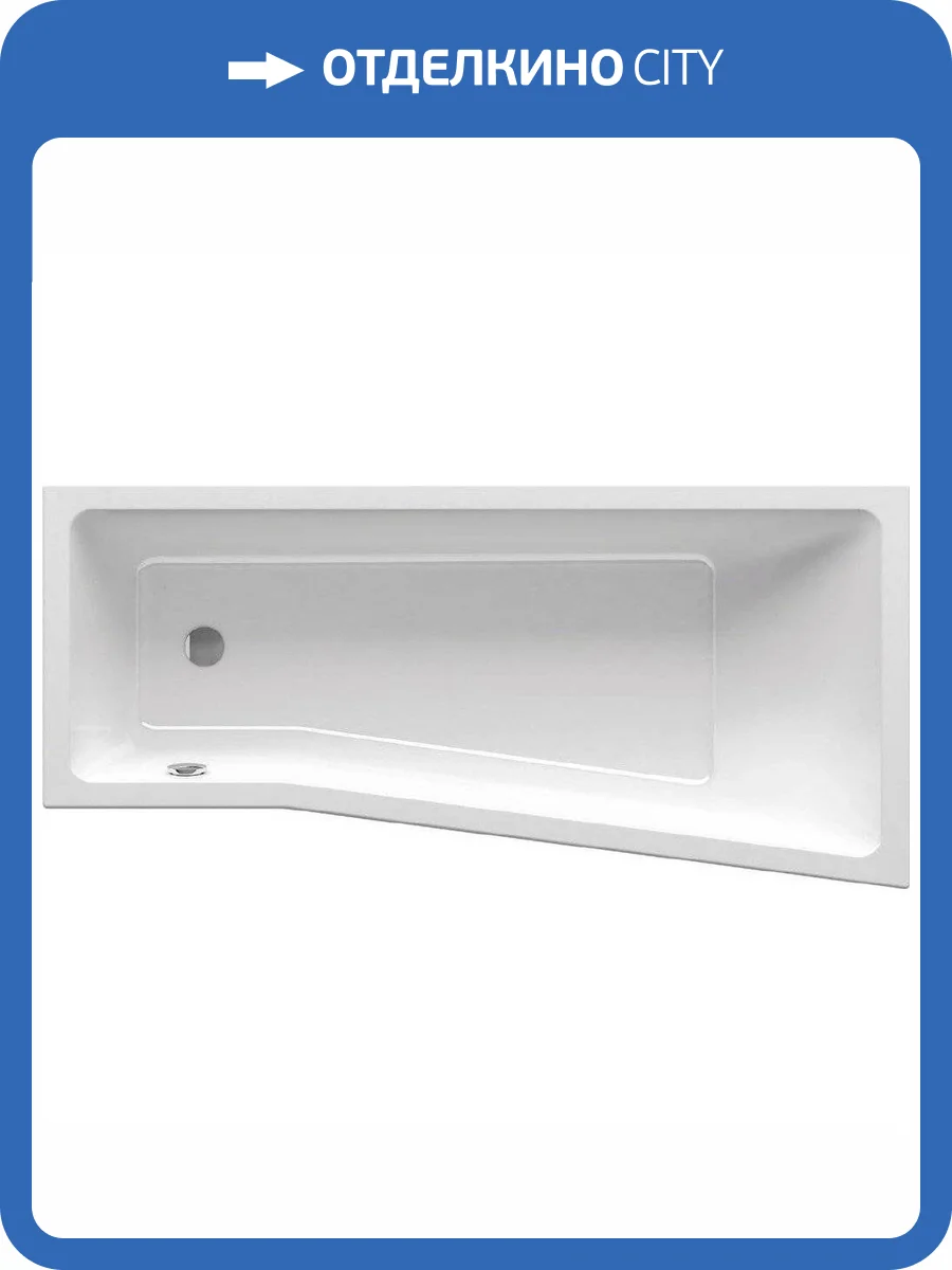 Акриловая ванна Ravak BeHappy II 170x75 левая, с ножками фото 8