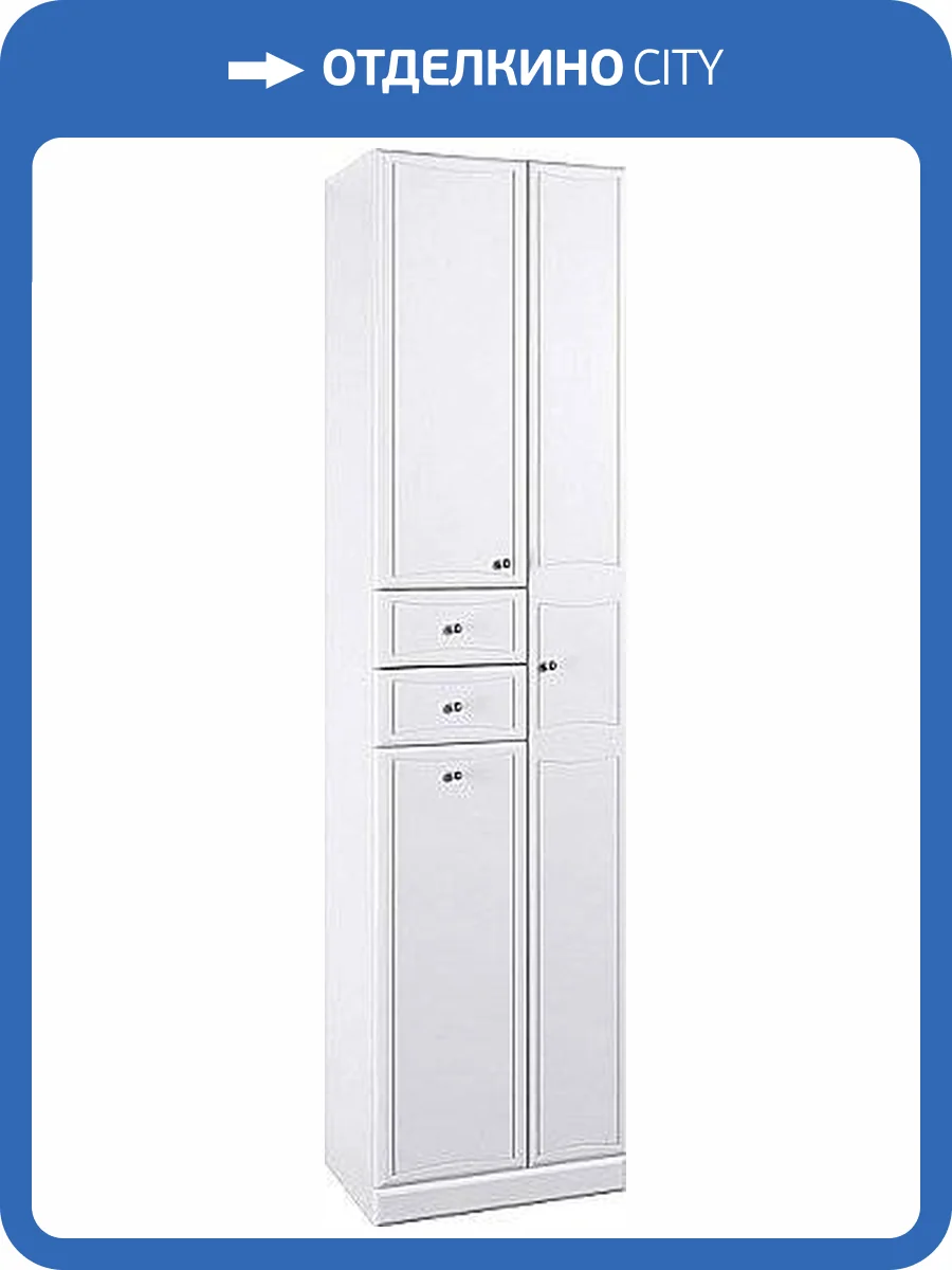 Шкаф-пенал Aqwella Барселона П5/2/K с бельевой корзиной фото 3