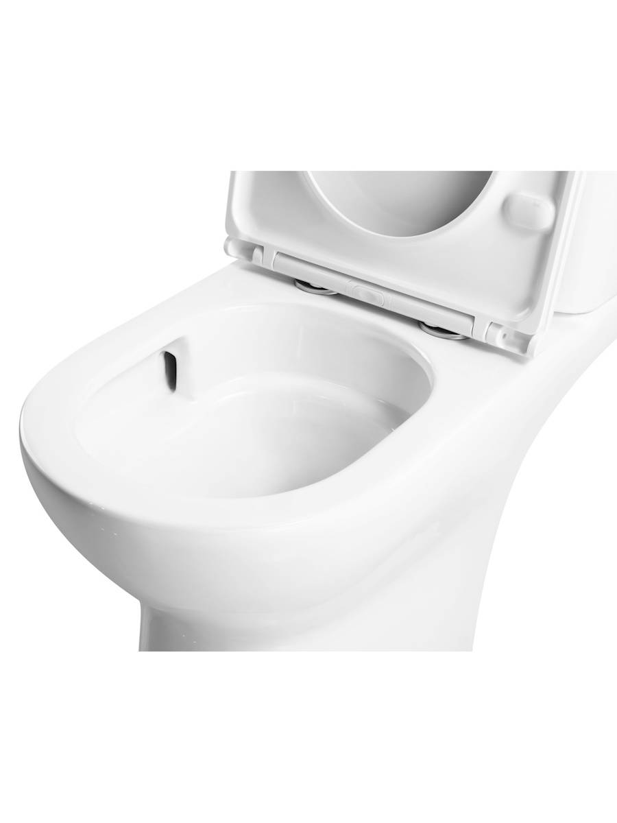 Унитаз-компакт Watersense Lalina Vortex W00749 безободковый, сиденье микролифт фото 3