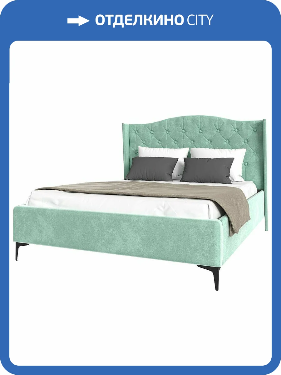 Кровать 1800х2000 НК-Мебель Tango 72306810 Мятный 135x201x220.5 фото 2