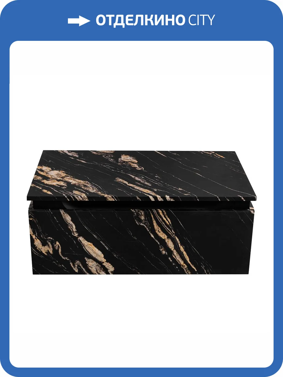 Тумба Cezares SLIDER-800-1C-PI-NF-P Черный фьюжн, 76.6x48x31.5 фото 5