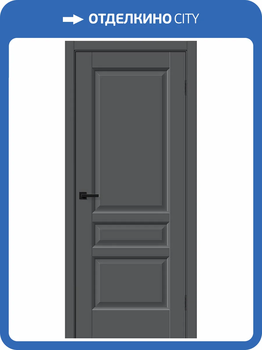 Межкомнатная дверь Bravo Неоклассик-34 полотно Stormy Silk 800x2000 фото 2