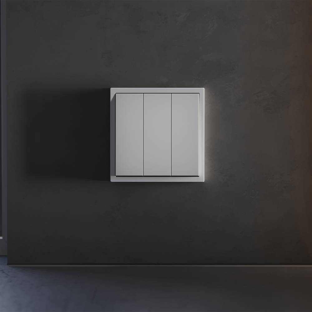 Клавиши для 3-клавишного выключателя Voltum S70 VLS000516 серый фото 3