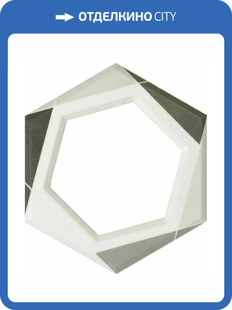 Декор Fanal Lino Frame Gris 21.5x24.7 фото 4