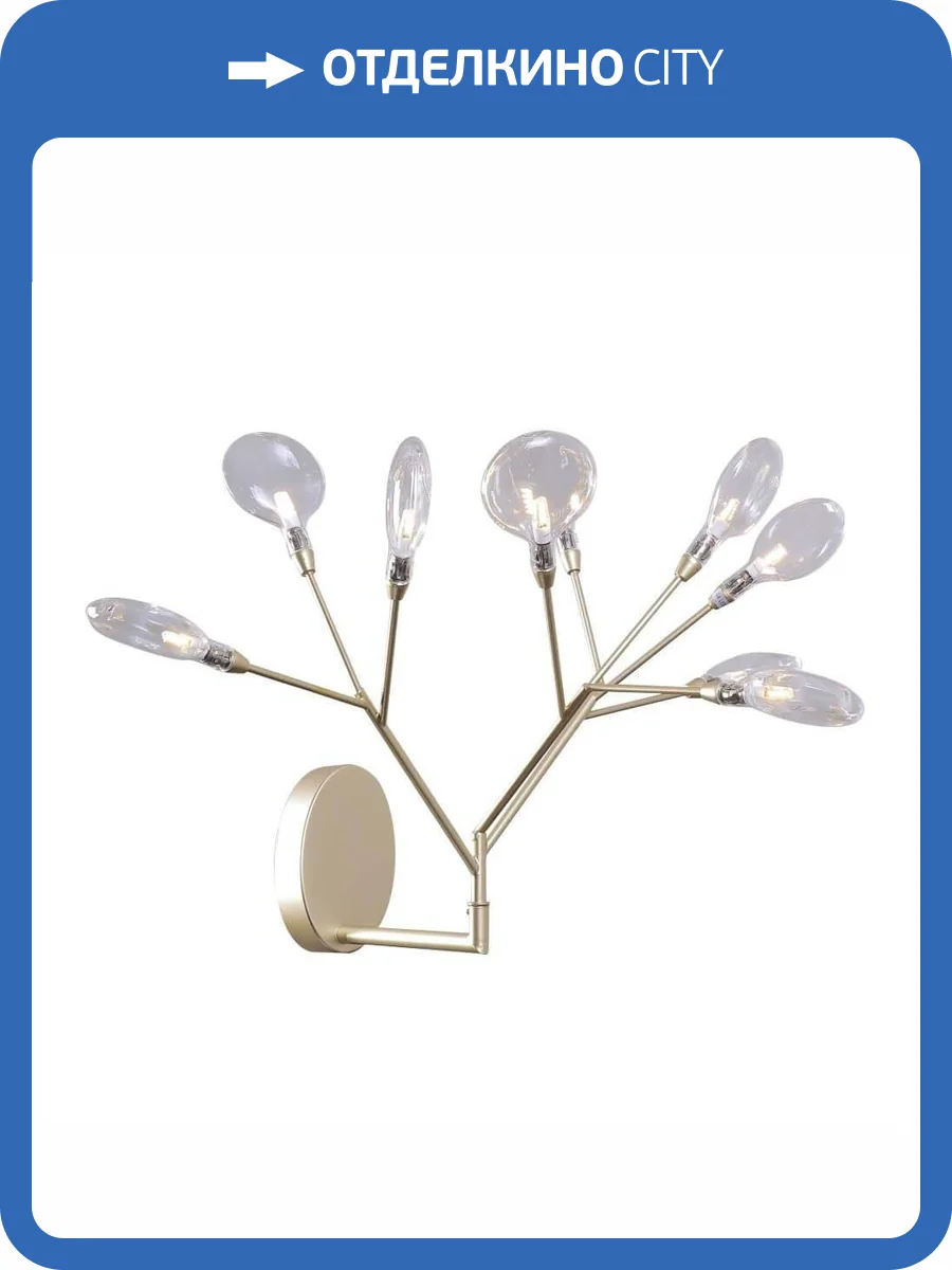 Бра Crystal Lux Evita AP9 Gold/Transparent фото 2