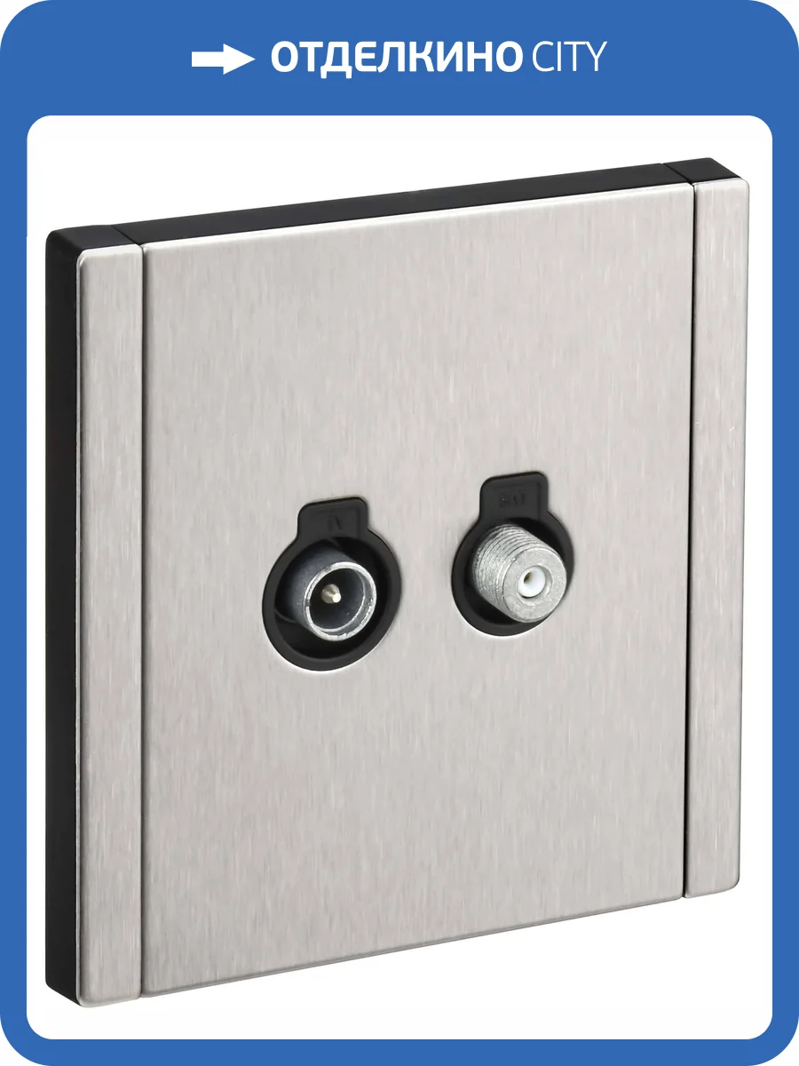 ТВ-розетка TV+SAT IEK Forte&Piano FP-AF20-O-M-K50 никель фото 7