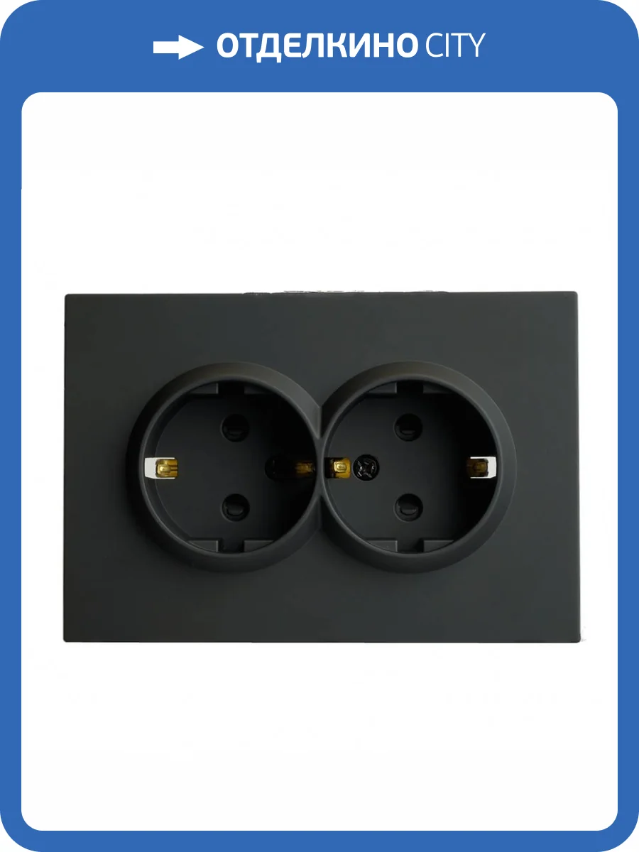 Розетка двойная с защитной шторкой Stekker RST16-5114-05 49856 фото 2