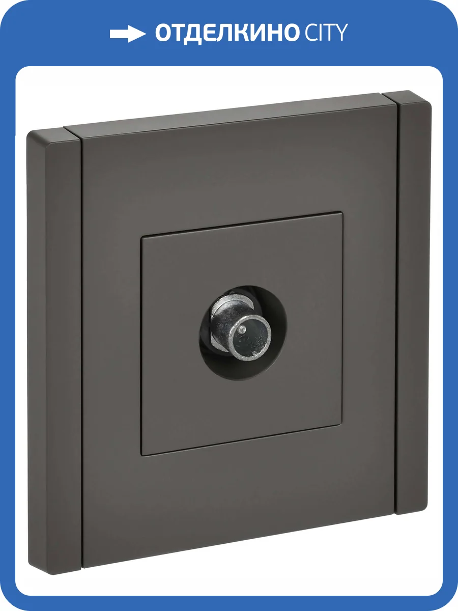 ТВ-розетка проходная IEK Forte&Piano FP-A10-P-K03 серый фото 7