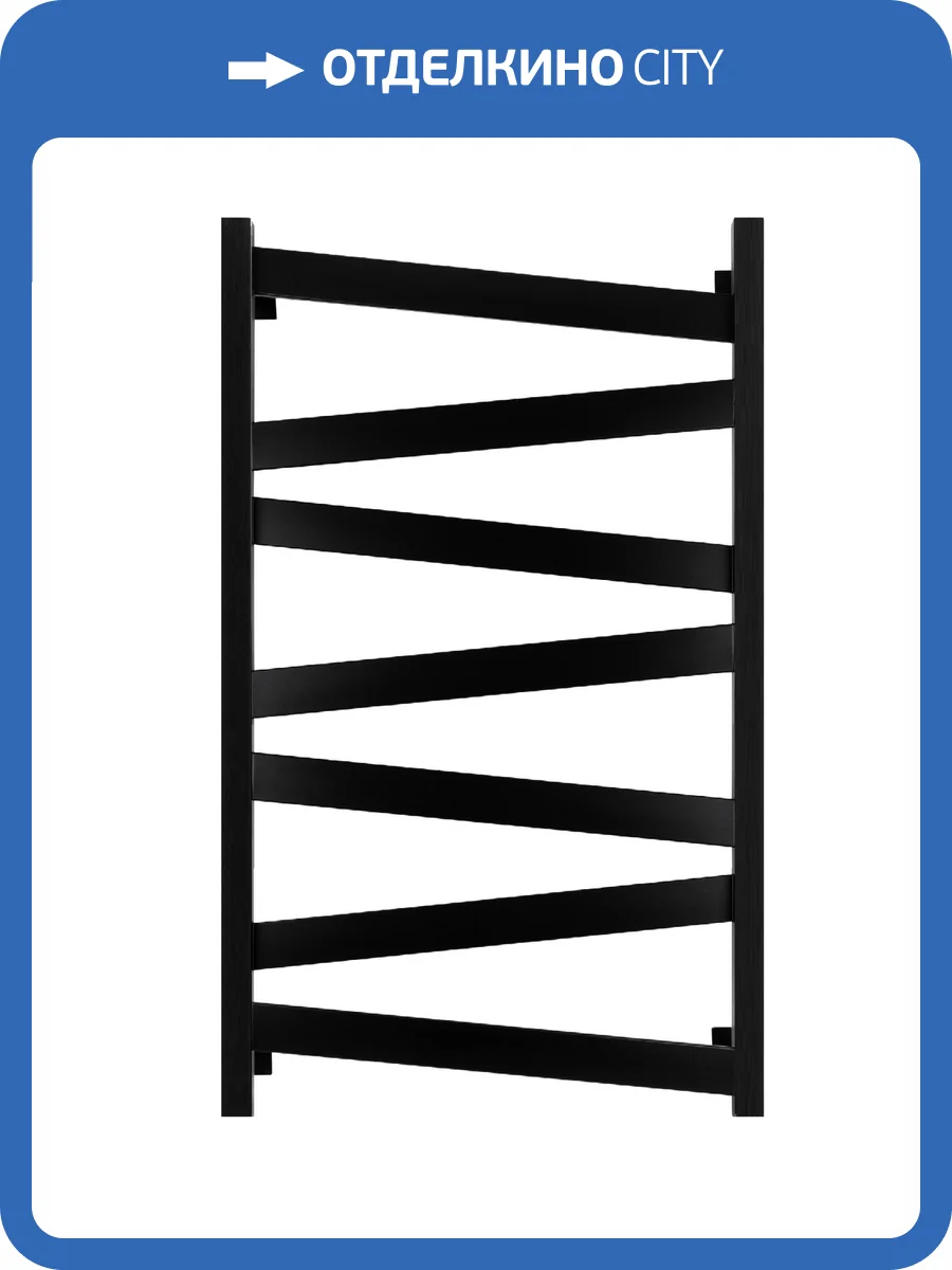 Полотенцесушитель водяной Secado Мирано плюс 4673739246771 100x60, черный матовый, с комплектом подключения фото 3