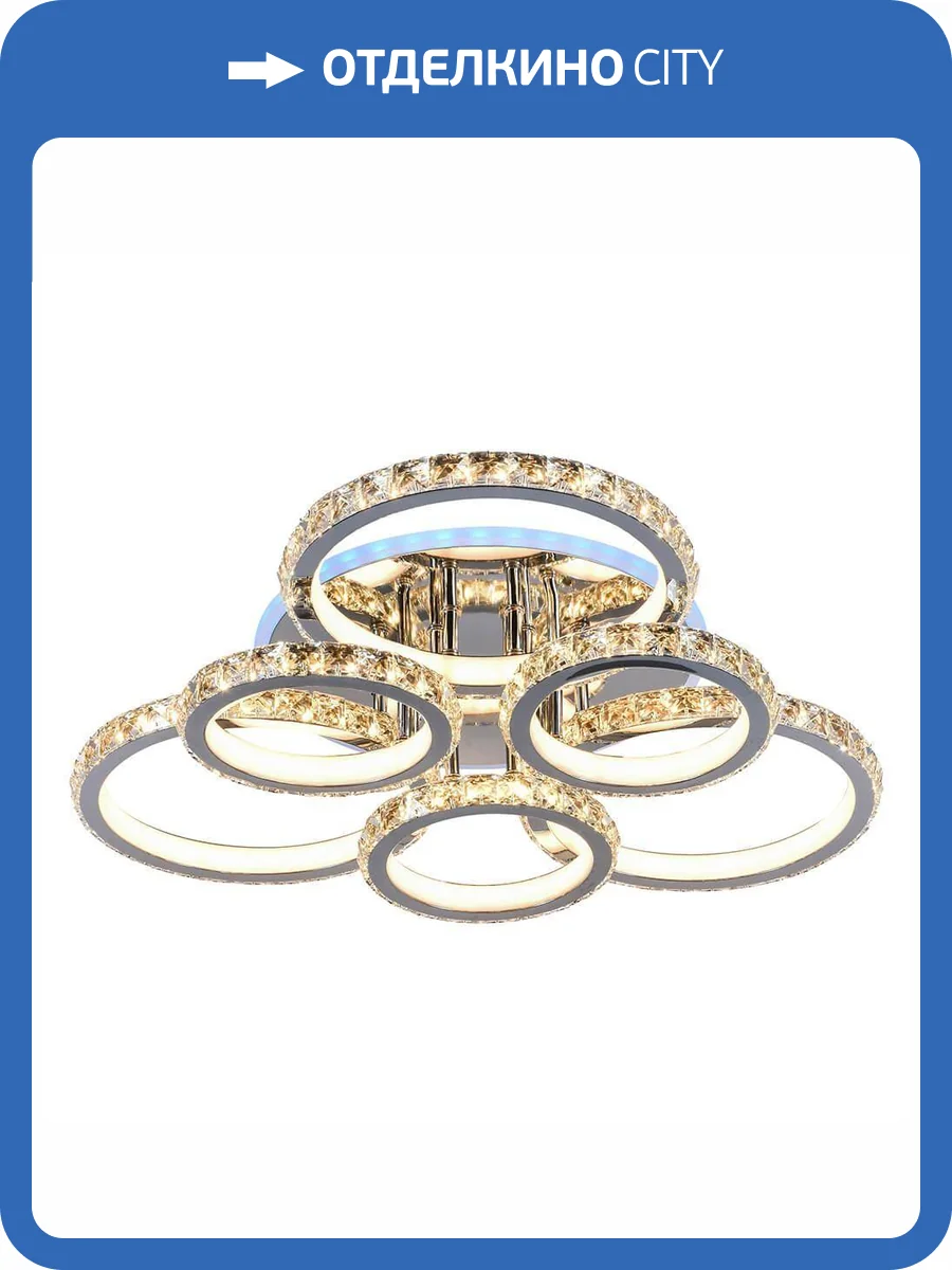 Потолочная люстра Profit Light 8052/3+3 CHR фото 3