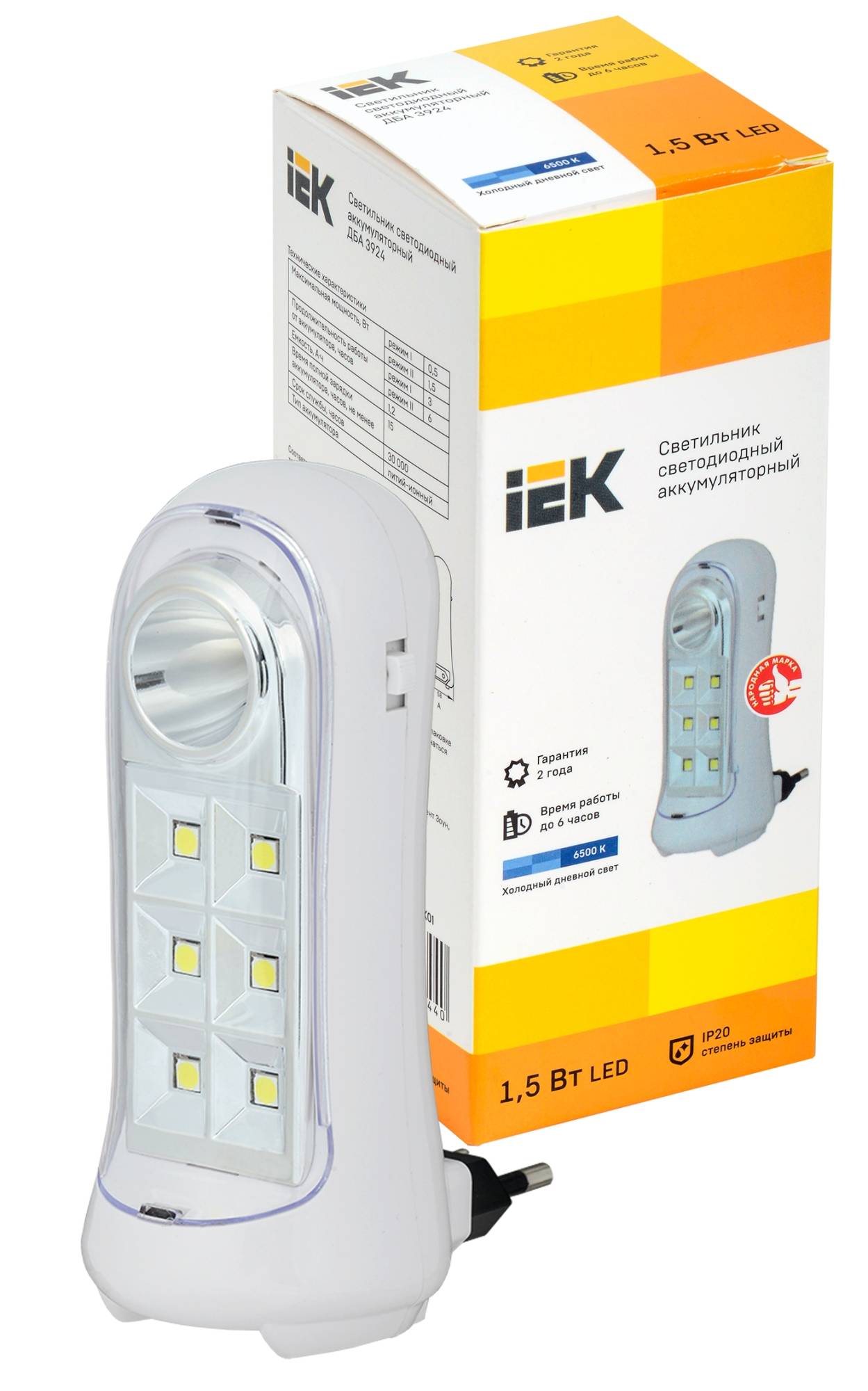 Аварийный светодиодный светильник IEK ДБА 3924 LDBA0-3924-07-K01 фото 2