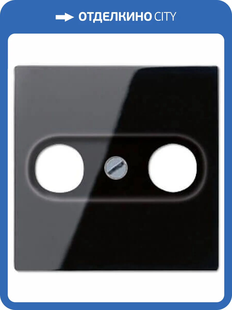 Накладка TV-FM розетки Jung A 500 черная A561PLTVSW фото 2