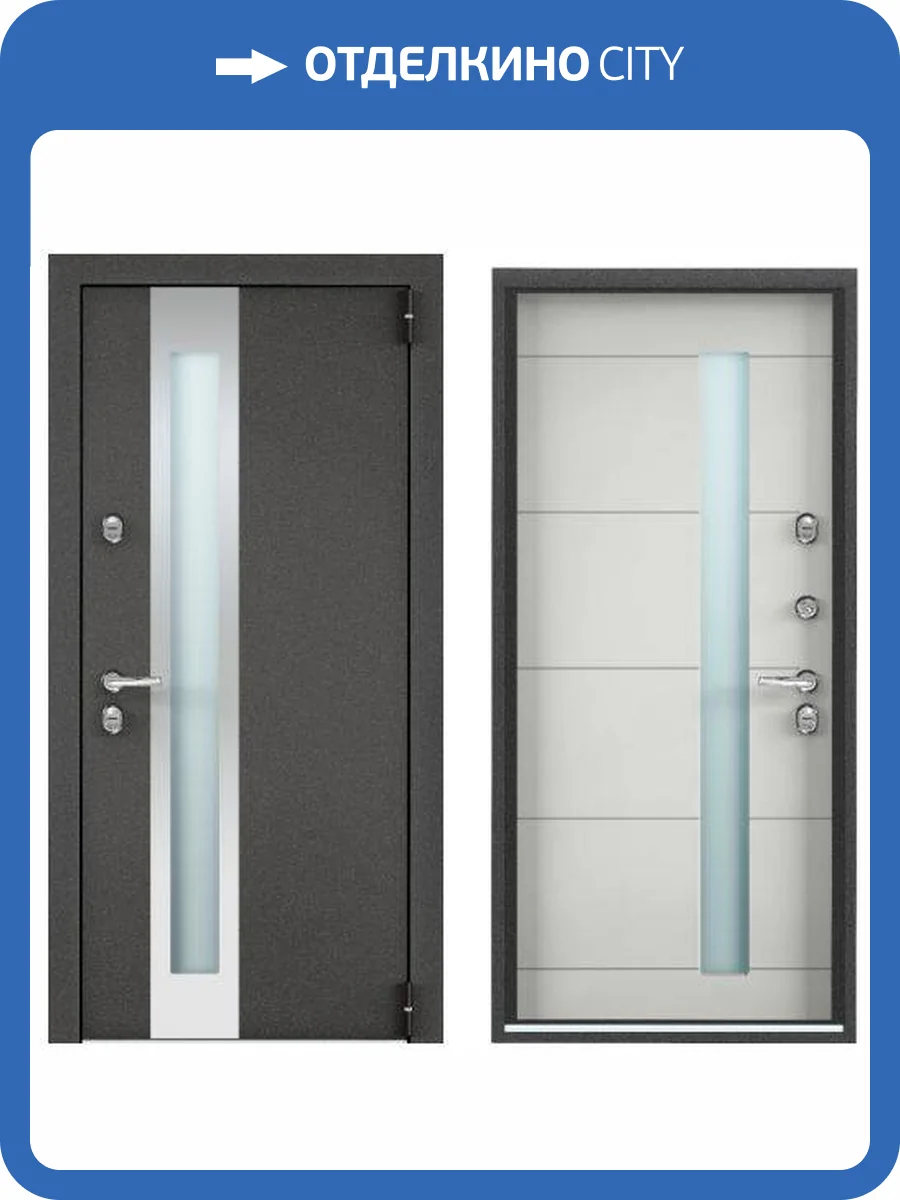 Входная стальная дверь Torex SNEGIR PRO-C MP 961423 Колоре гриджио/ПВХ Ферро 2000x880 фото 2