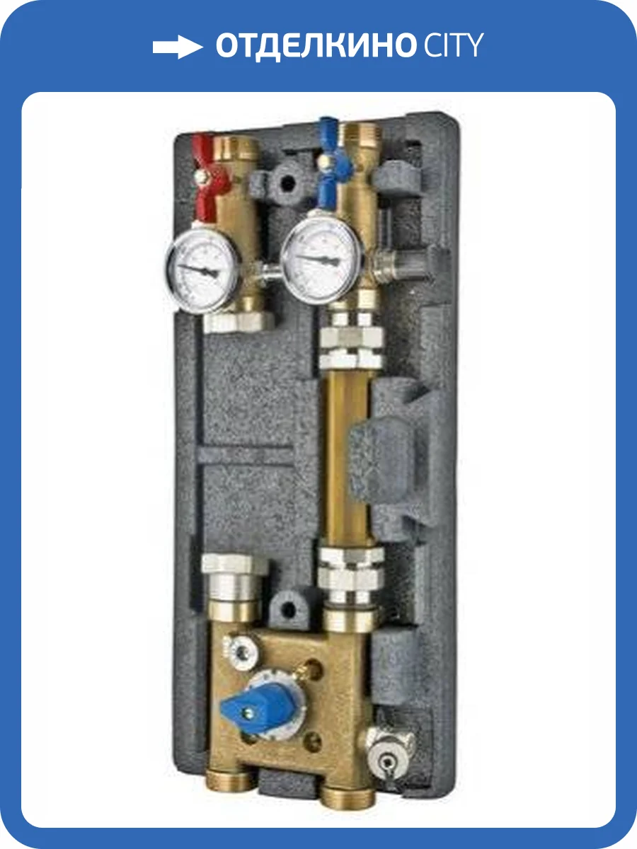 Насосная группа VALTEC с байпасом и четырехходовым клапаном для систем VARIMIX 1 1/4 - 4W-KV4 фото 2
