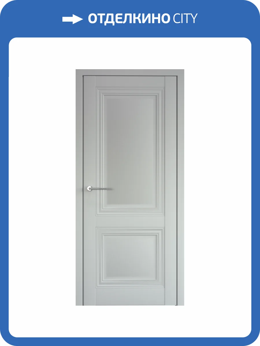 Межкомнатная дверь Albero Спарта 2 глухая платина 600x2000 фото 2