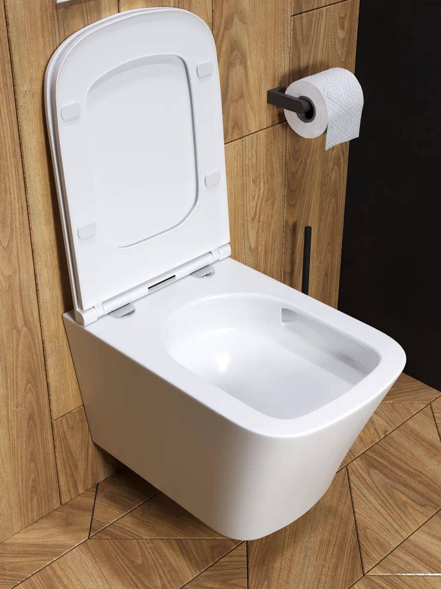 Унитаз подвесной Watersense Eva Vortex W00082 безободковый, сиденье микролифт фото 9