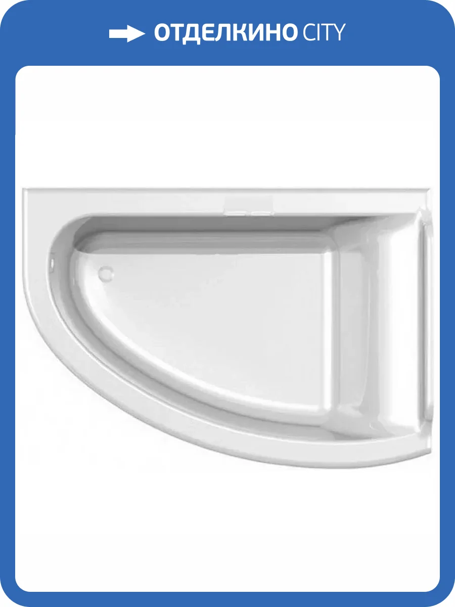 Ванна из искусственного камня Астра-Форм Анастасия 01010024 182x125 правая, белая глянцевая фото 17