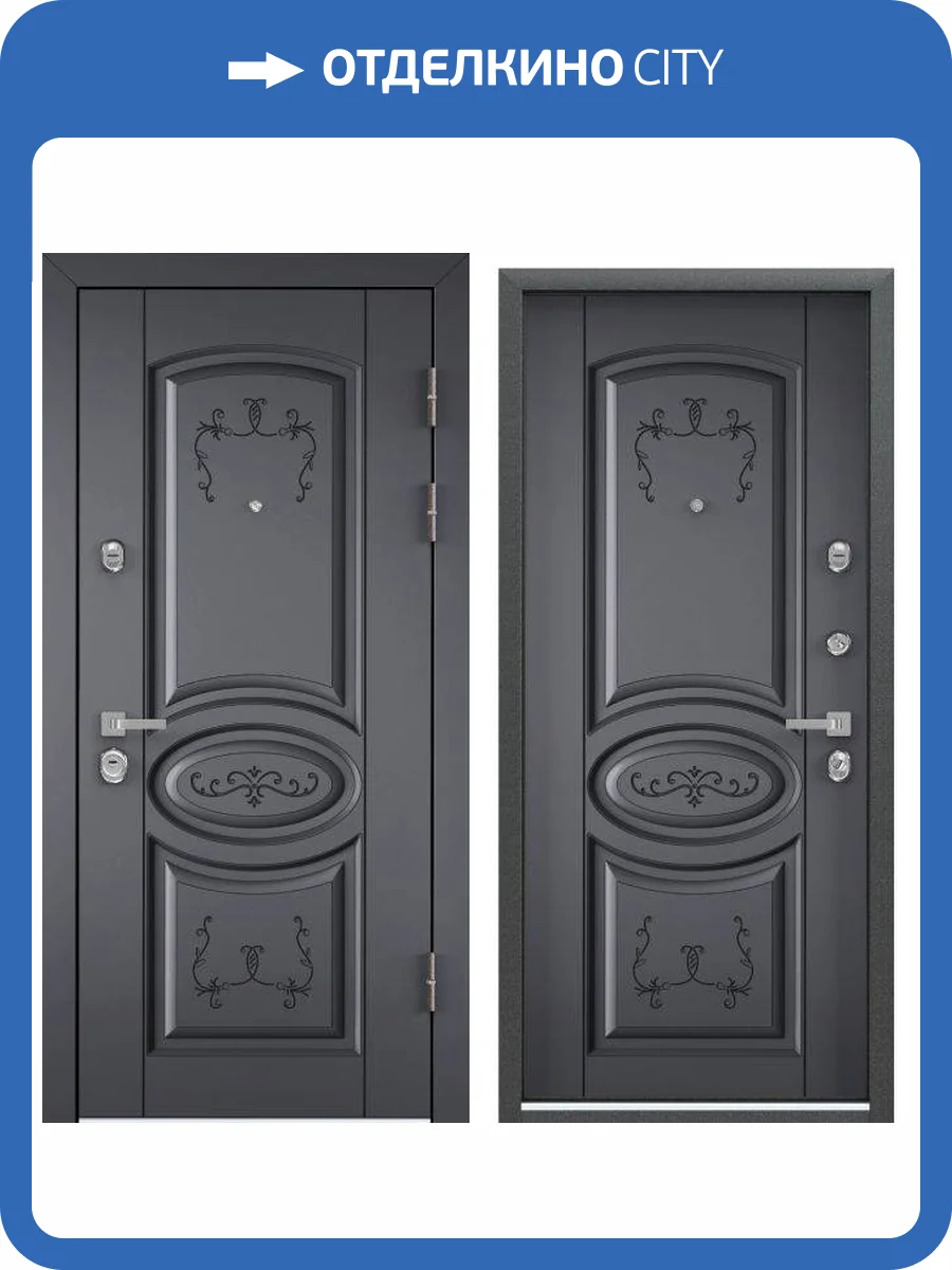 Входная стальная дверь Torex PROFESSOR-4+ 02 PP 23570 ПВХ Оскуро/ПВХ Оскуро 2000x880 фото 2