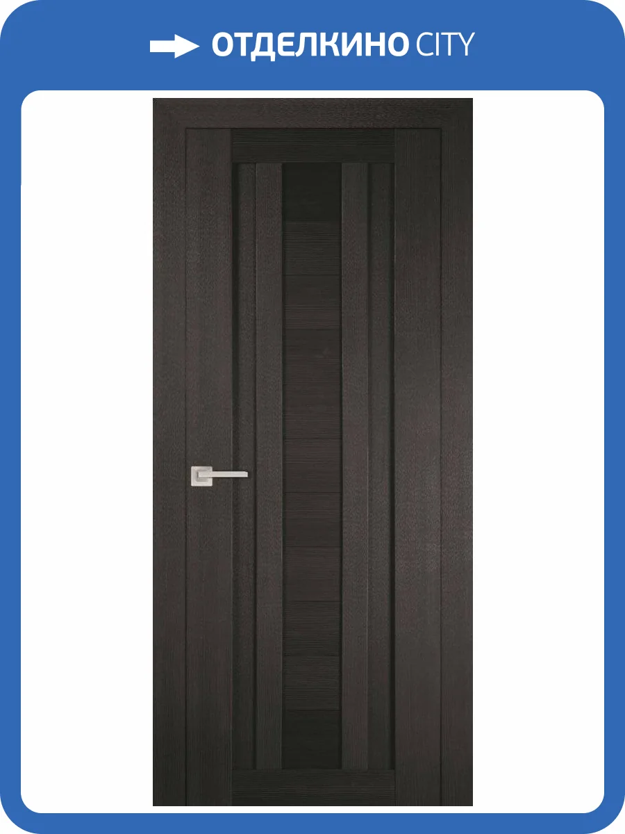 Межкомнатная дверь Profilo Porte экошпон PS-14, глухая, венге мелинга 600x2000 фото 2