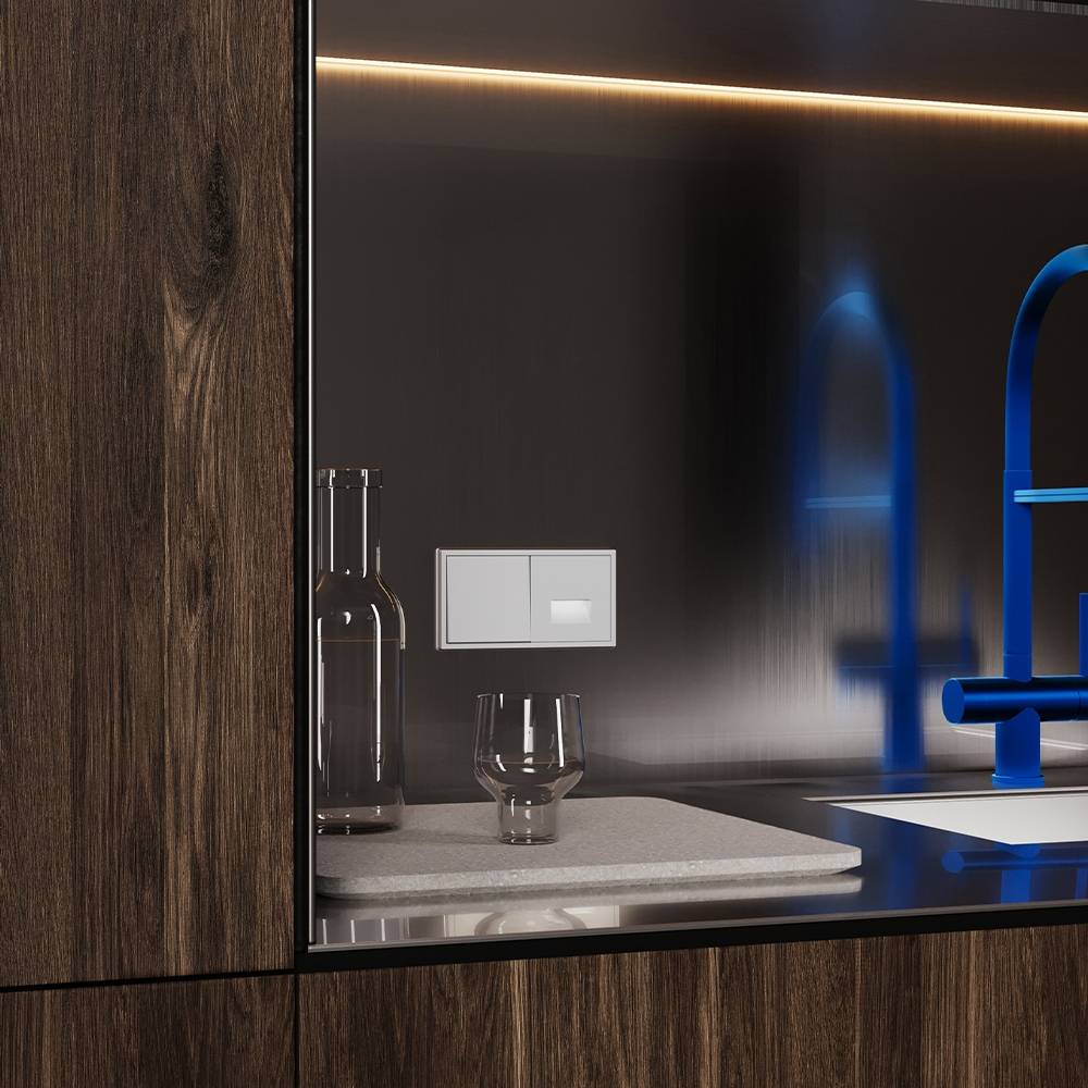 Лицевая панель для подсветки с датчиком Voltum S70 VLS002416 серый фото 5