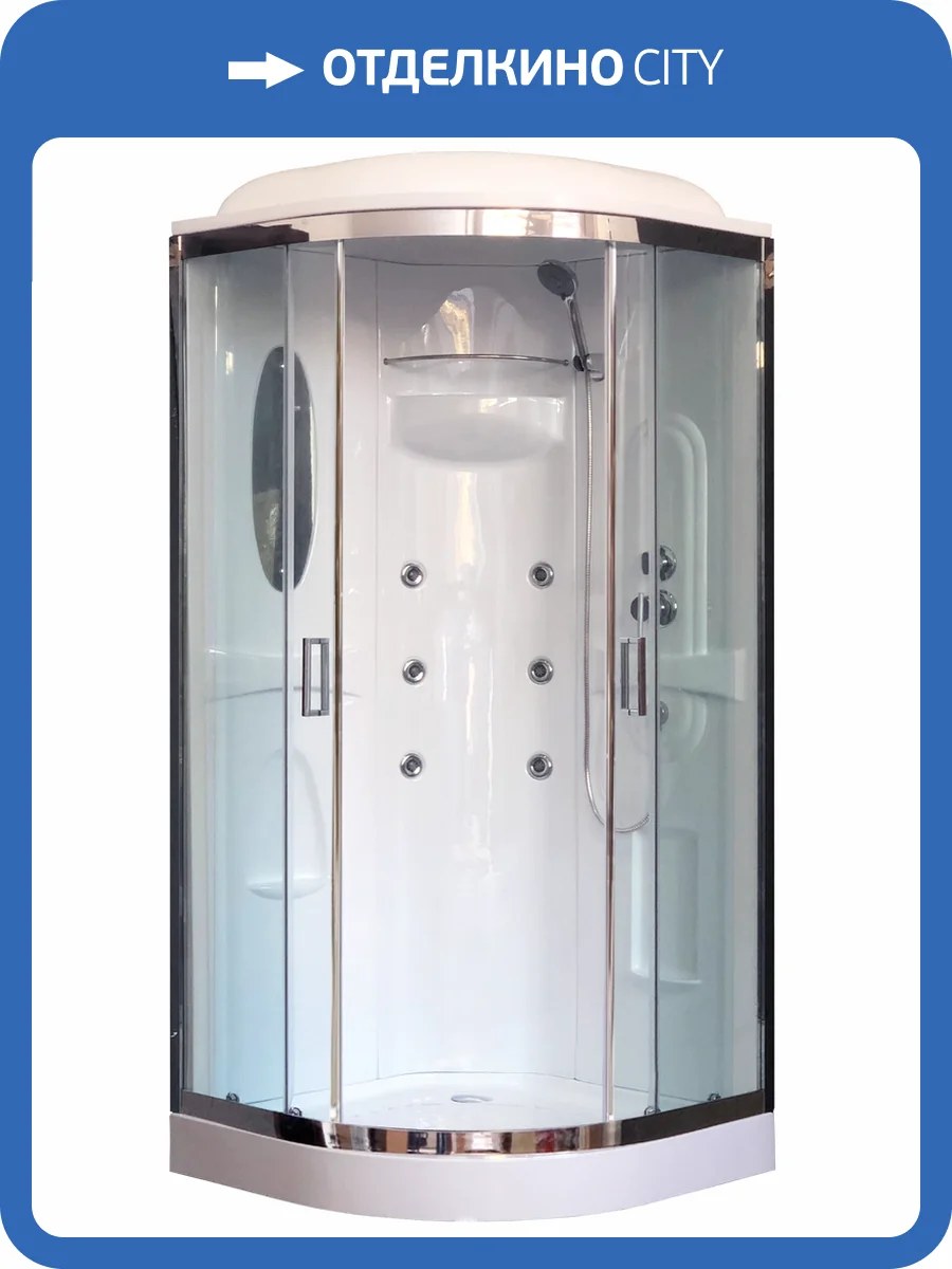 Душевая кабина Royal Bath RB90HK2-T-CH с низким поддоном фото 4