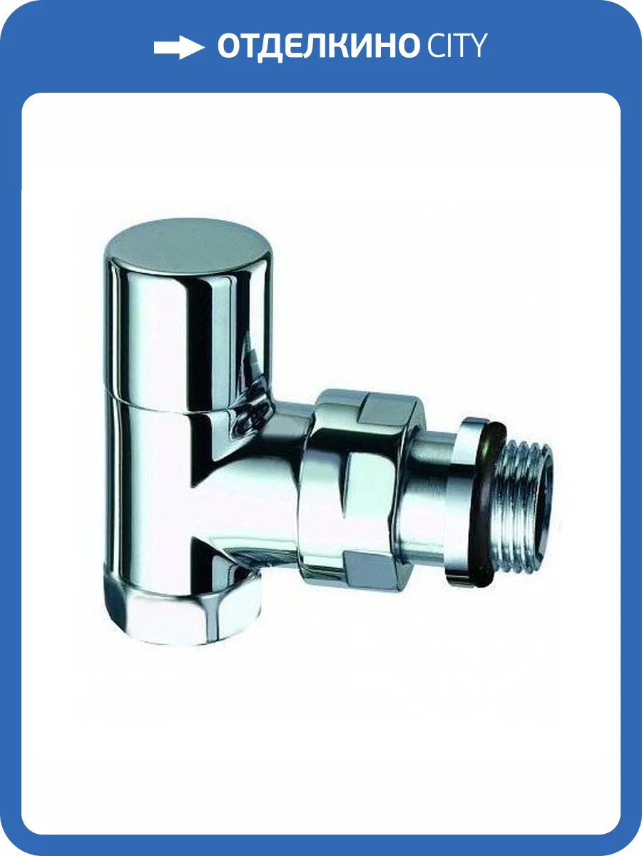 Вентиль FAR запорный угловой TopFAR, 1/2 ВР, серебрянное покрытие , с EPDM фото 2