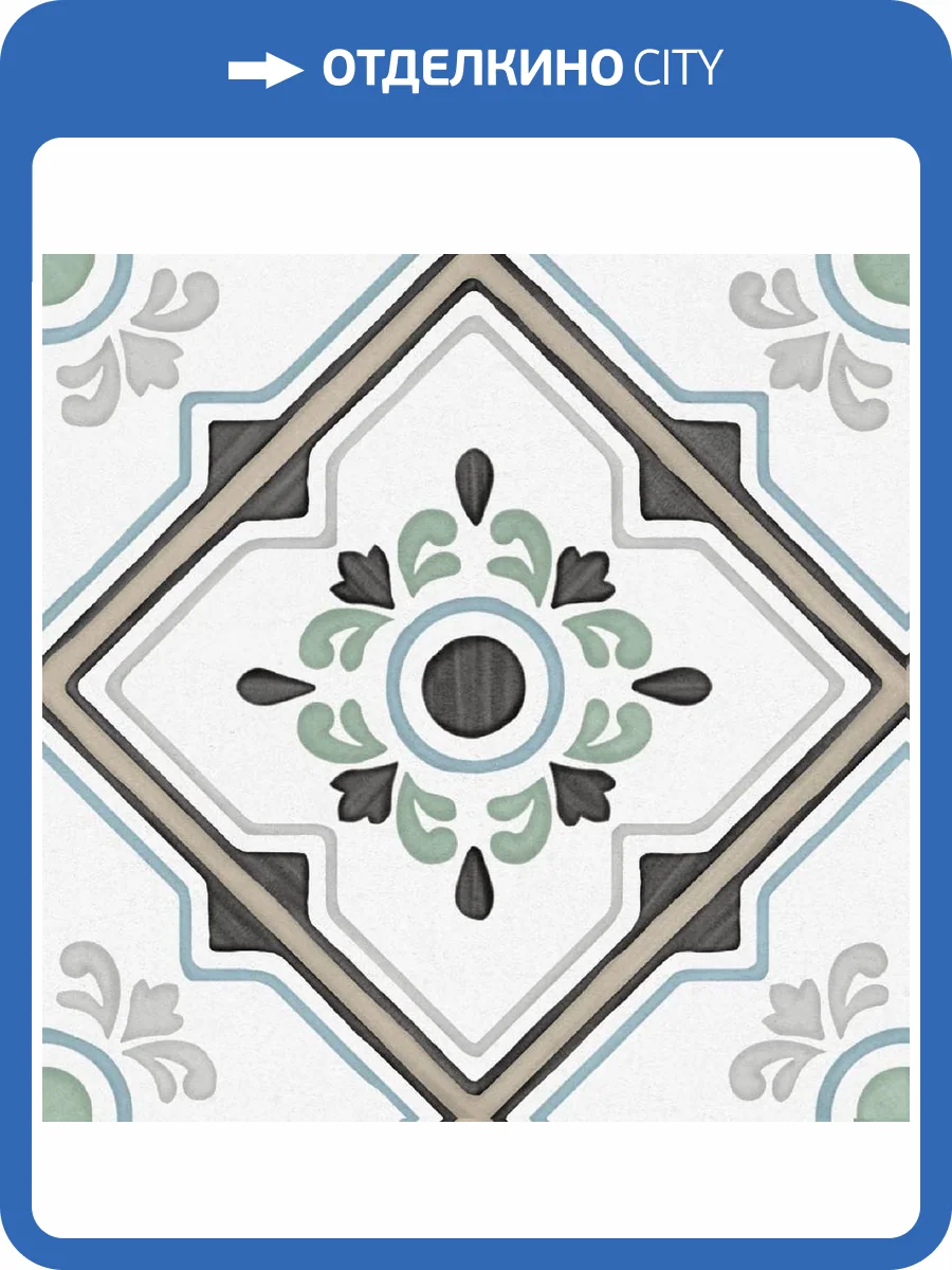 Керамогранит Ennface Pattern ENPTR6021MT2020 Ponza Bloom 20x20 фото 3