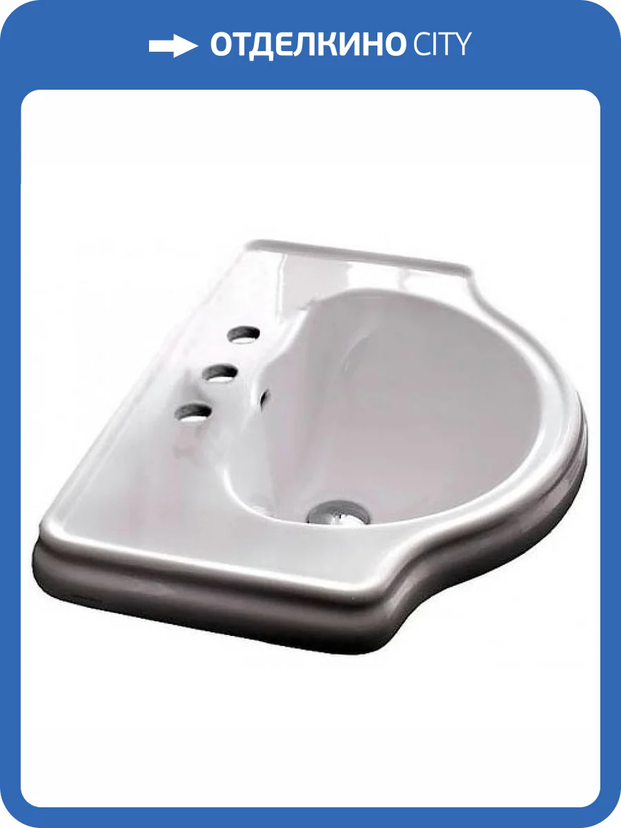 Раковина Kerasan Retro 103001*3 накладная, 62 см фото 4