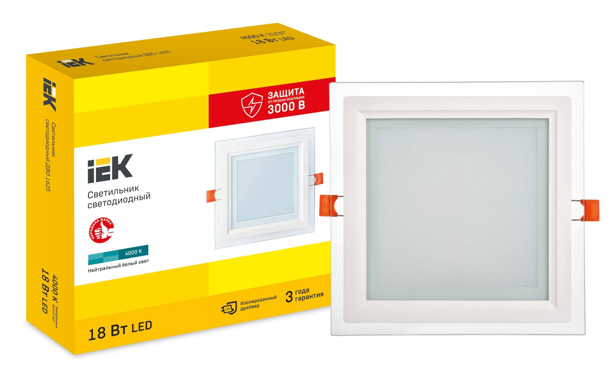 Встраиваемый точечный светодиодный светильник IEK ДВО 1625 LDVO0-1625-18-4000-K01 фото 7