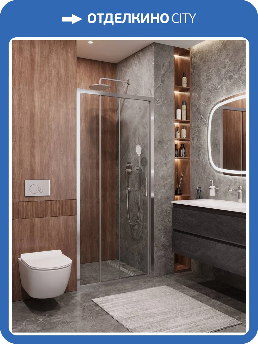 Душевая дверь Cezares Molveno MOLVENO-BF-3-100-C-Cr-IV профиль хром глянцевый, стекло прозрачное, 100x195 фото 7