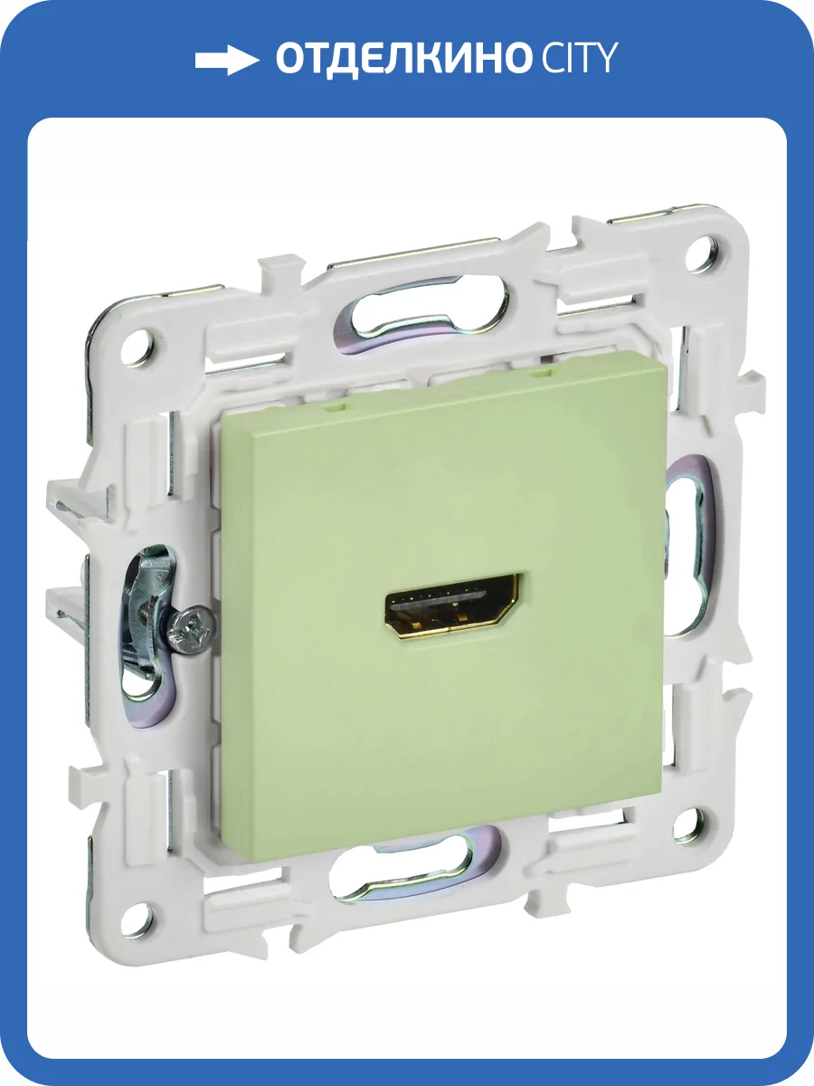 Розетка HDMI IEK Skandy SK-H10-K06 мятный фото 3