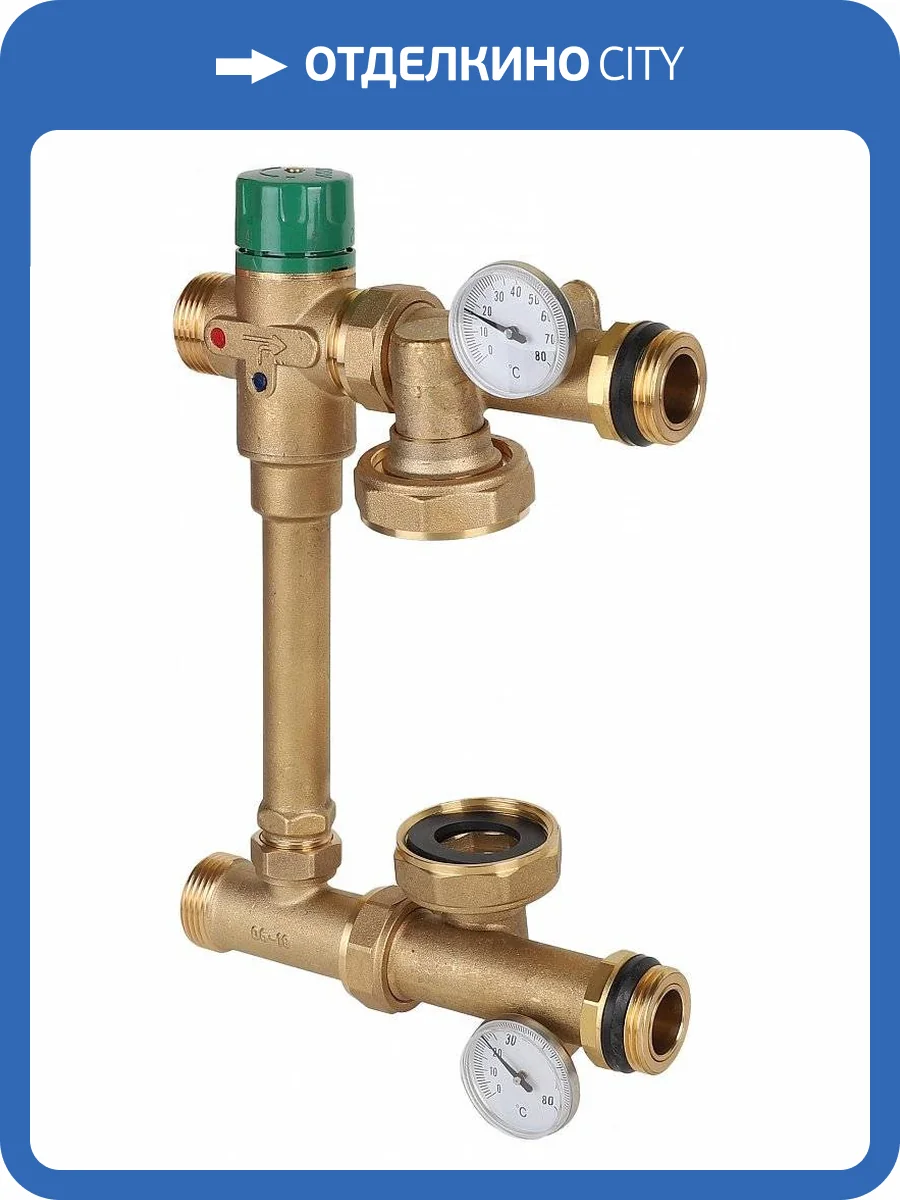 Насосно-смесительный узел MVI для теплого пола, без насоса фото 2