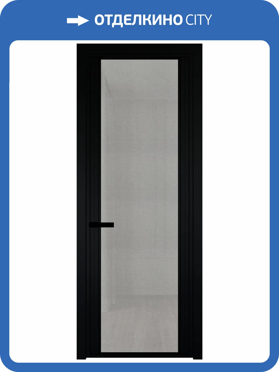 Межкомнатная дверь Profil Doors 2 AGP цвет профиля Черный, стекло безопасное 6 мм рэте 700x2000 фото 2