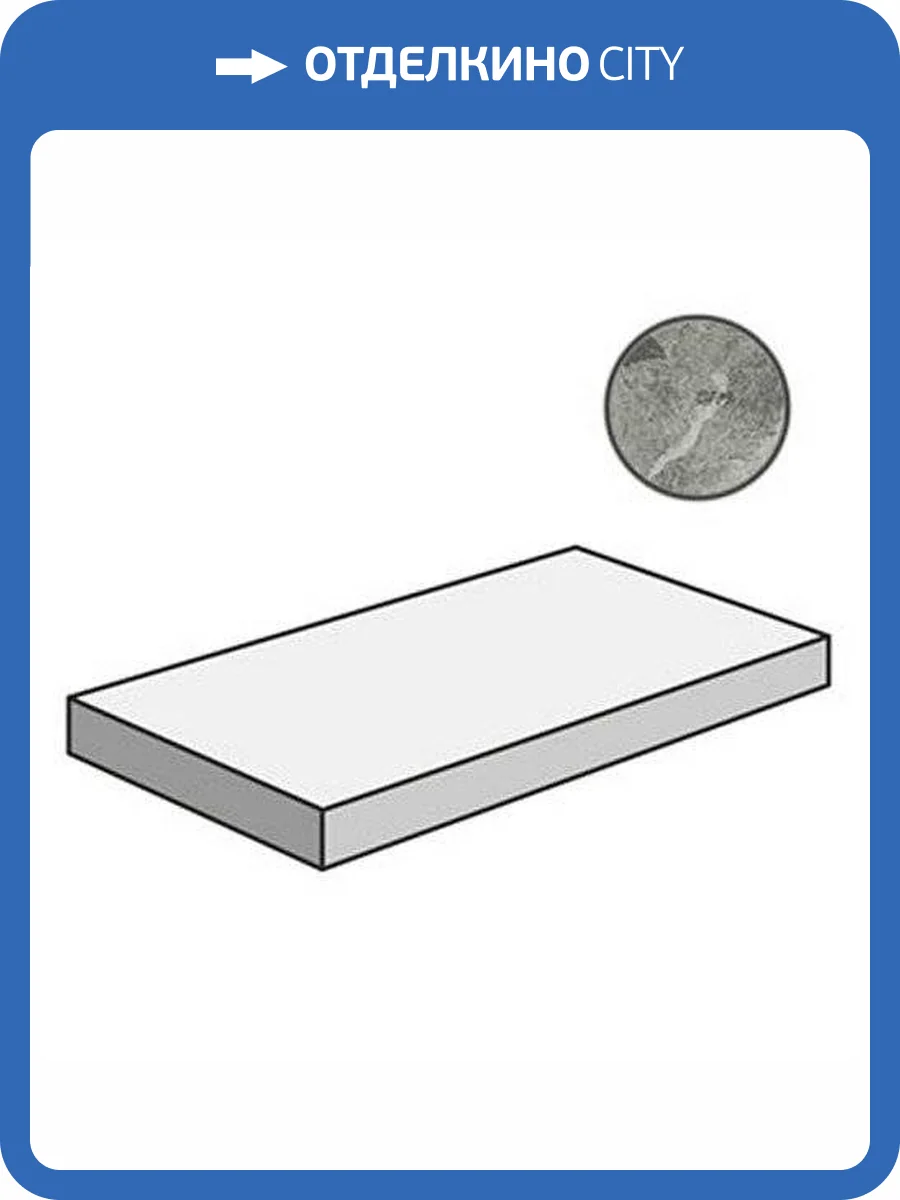 Ступень Italon Шарм Экстра 620070000989 Силвер Угловая Левая 33x60 фото 2