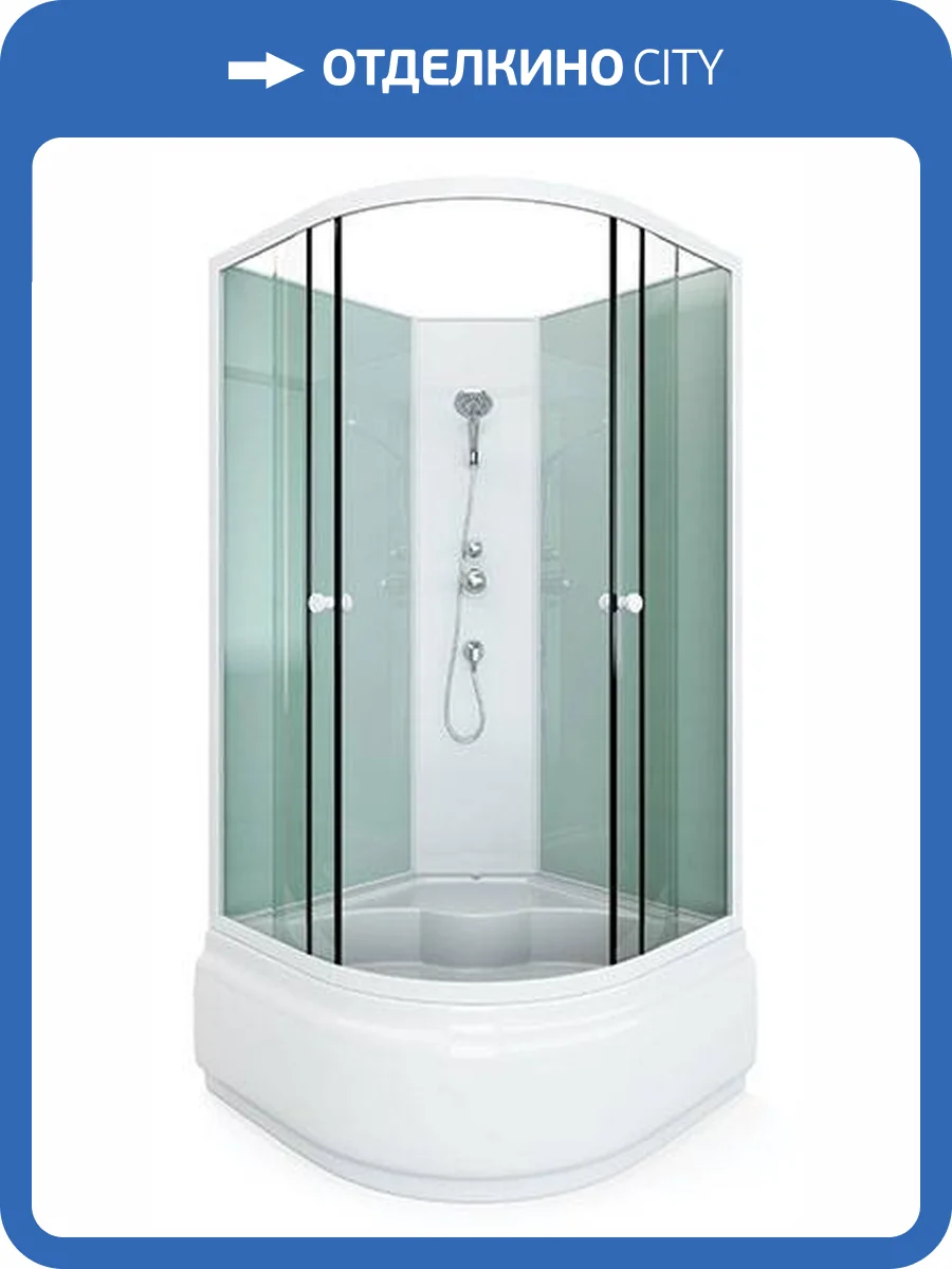 Душевая кабина Arcus Style S-20 80x80x195, задние стекла - белые матовые фото 4