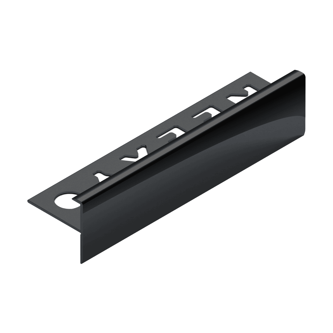 Профиль лестничный F-образный Neexy pv53-19 BBL черный блестящий 270x2.42x2.38