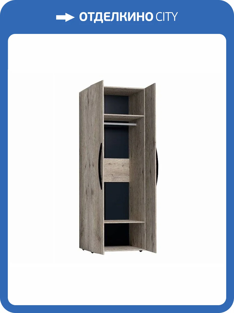 Шкаф для одежды с фасадами Зеркала 2 шт ГЛАЗОВ МЕБЕЛЬ Nature Н001716 54 гаскон фото 2