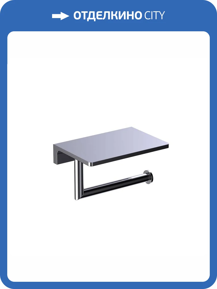 Бумагодержатель с полкой для телефона Timo Selene 10040/00 хром фото 5