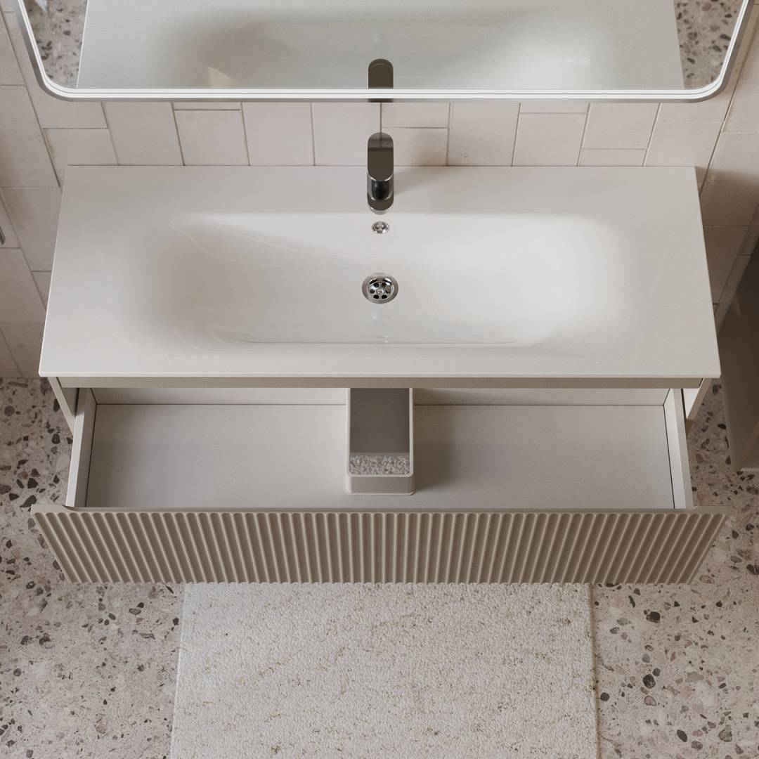 Тумба с раковиной Terminus Sicilia SIC101201200501O капучино, 120x38 фото 2