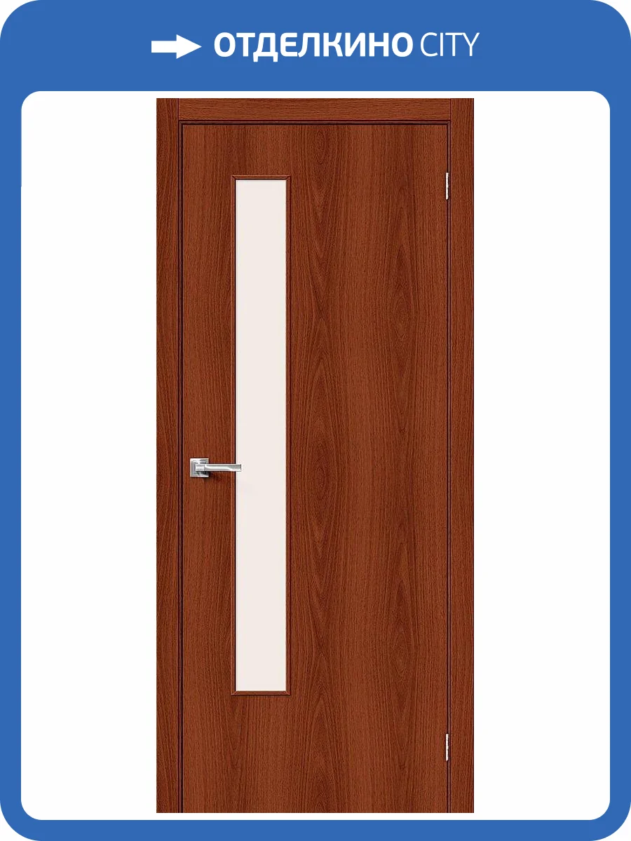 Межкомнатная дверь Bravo Гост-9 полотно Л-11 (ИталОрех) 400x2000 фото 2