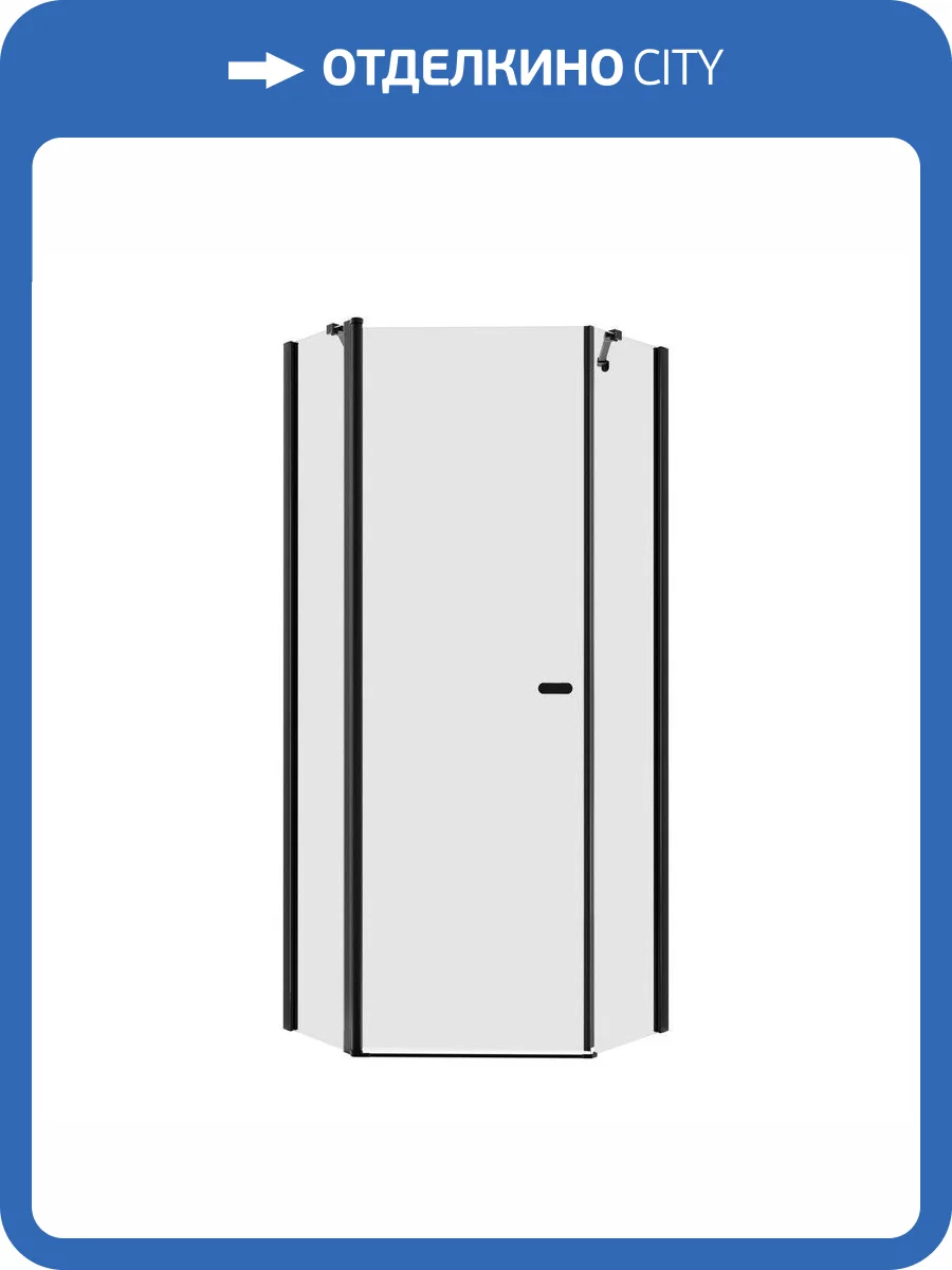 Душевое ограждение NEW TRENDY NEW SOLEO BLACK 90x90x195 K-0613 (черный) фото 7