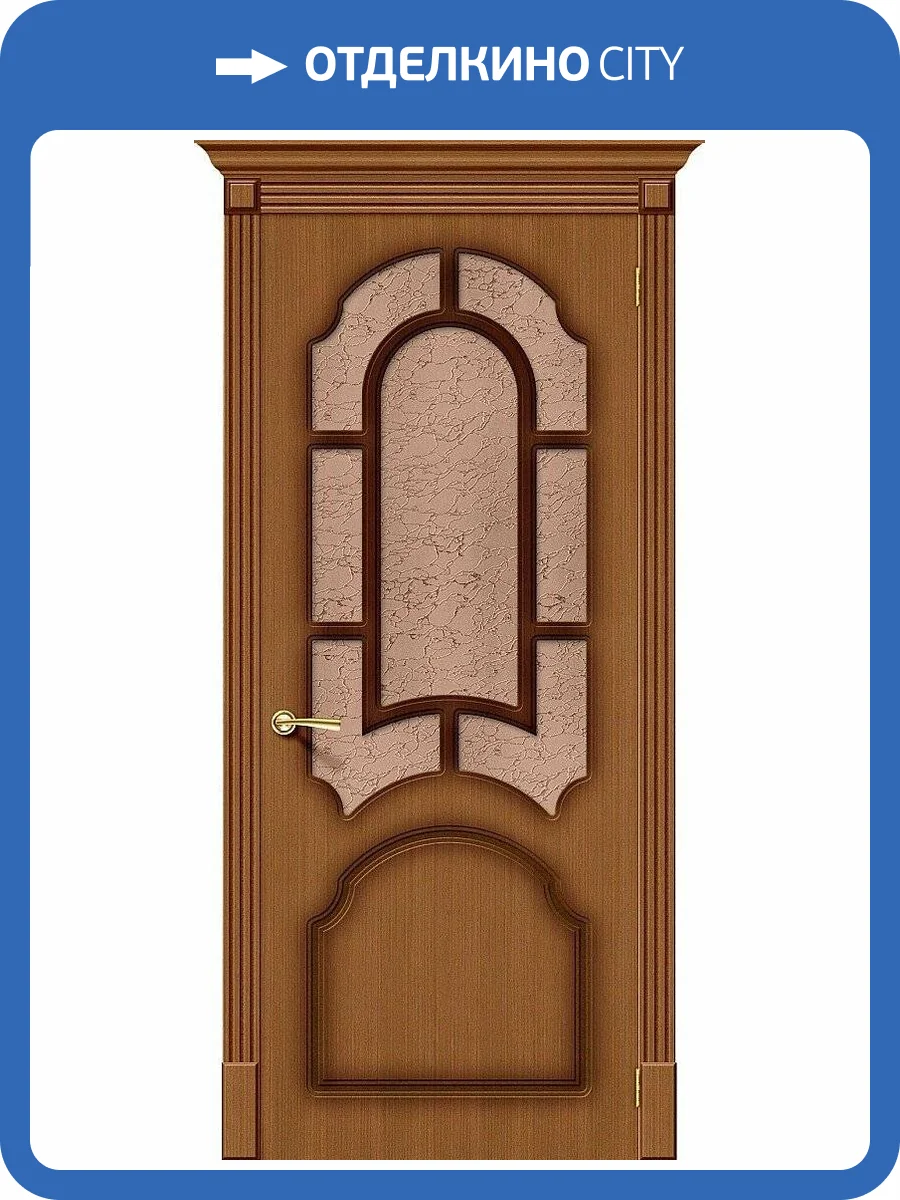 Межкомнатная дверь Bravo 003-0225 Соната Ф-11 Орех 2000x600 фото 2